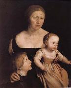 Hans Holbein The artist s wife abuse Spain oil painting reproduction